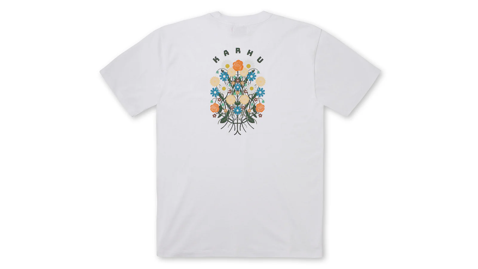 FLOWER BOUQUET T–SHIRT - BRIGHT WHITE / DOUGLAS FIR - Image 2