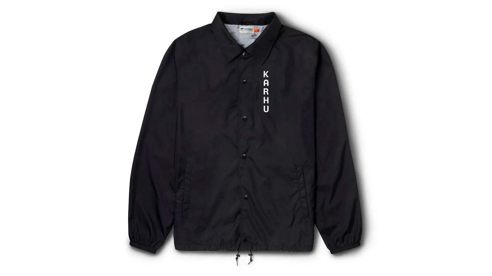 LOGO COACH JACKET - BLACK
