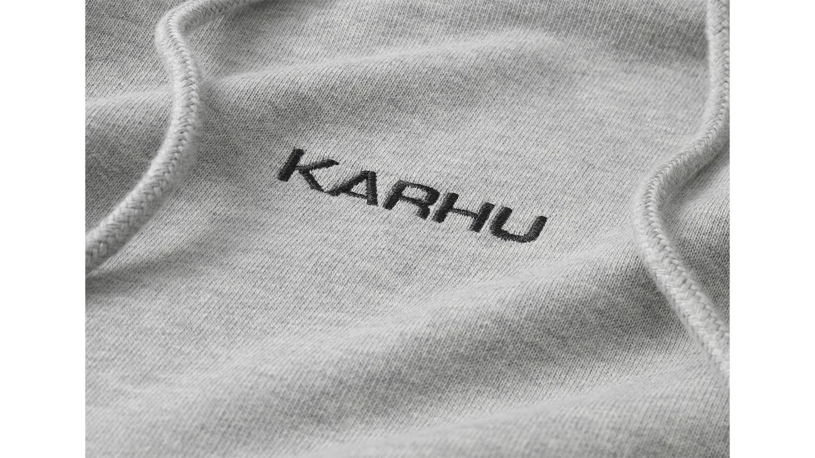 LOGO HOODIE - HEATHER GREY / JET BLACK - Image 3
