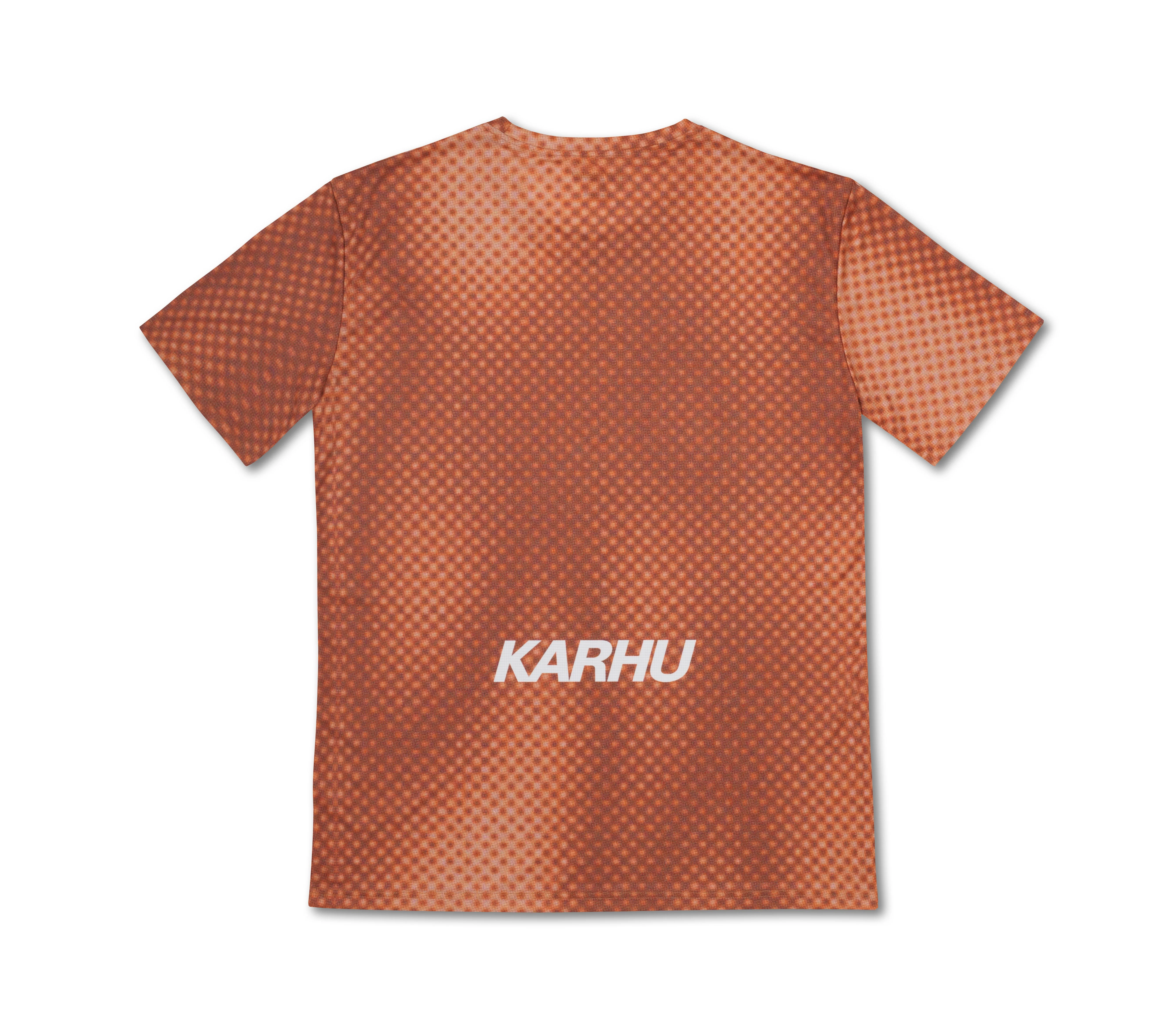 RUNNING T SHIRT MEN'S - ORANGE GRADIENT / WHITE - Image 3