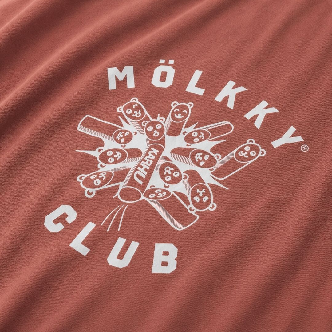 "MÖLKKY" CLUB T–SHIRT - BURNT BRICK / TURTLEDOVE - Image 4