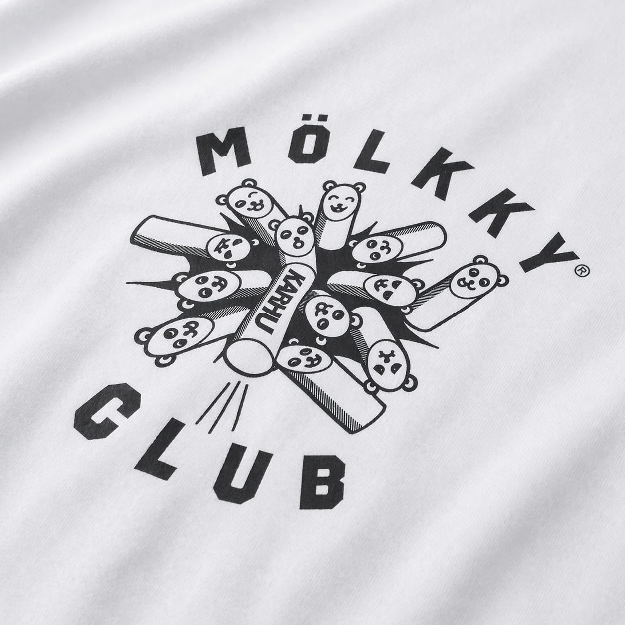 "MÖLKKY" CLUB T–SHIRT - WHITE / BLACK - Image 4