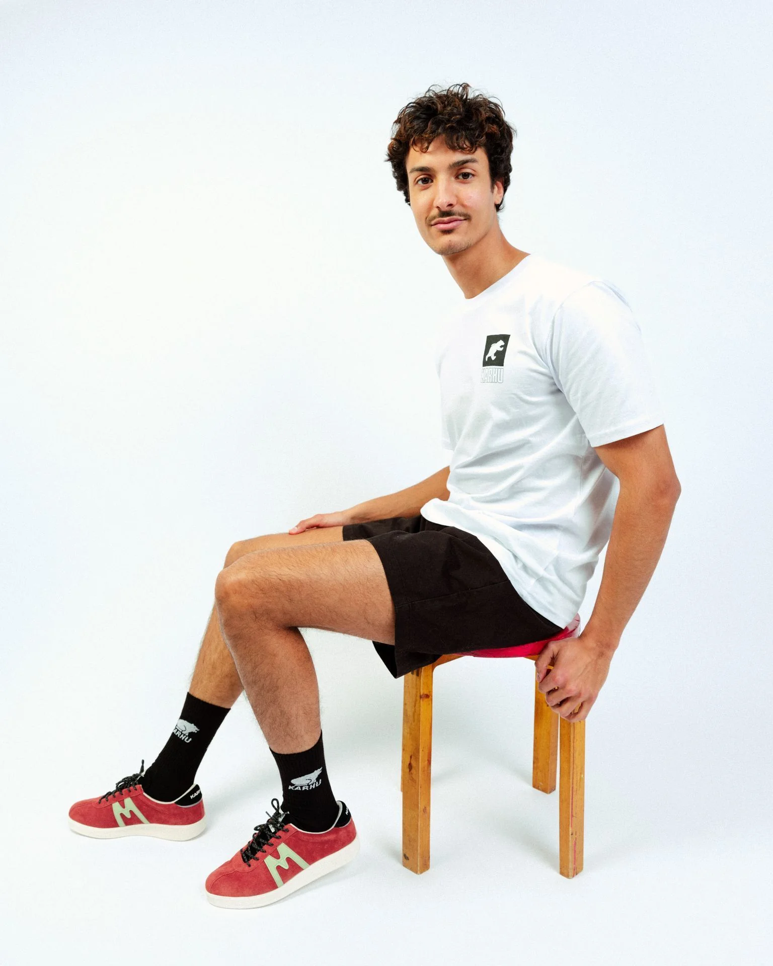 SPORT BEAR LOGO TSHIRT - WHITE / JET BLACK - Image 4