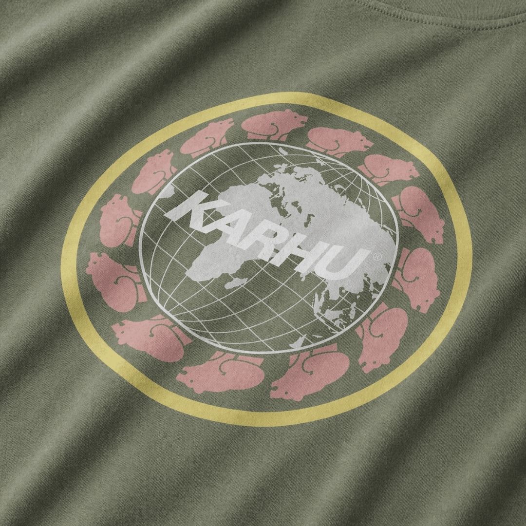 WORLDWIDE T–SHIRT - LAUREL OAK / SUNSHINE - Image 3