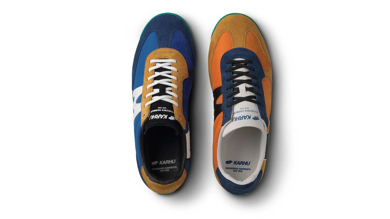 KARHU X ENGINEERED GARMENTS MESTARI SPRINT - CLASSIC BLUE / JAFFA ORANGE - Image 4